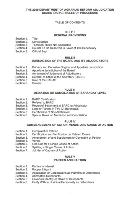 DARAB Rules of Procedure .